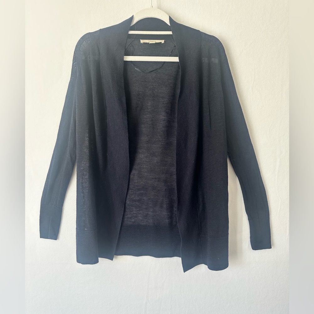 LOFT Navy Blue Long Cardigan – Women’s Size Small